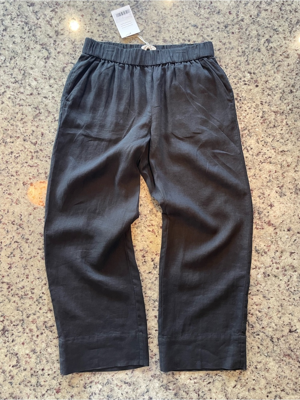 NWT Everlane “The easy linen pant”  Black 100% Linen Pants L